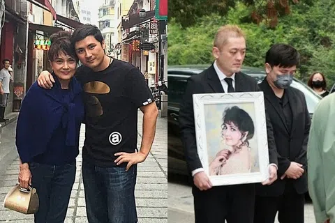 李泳汉（右图左）未向家人透露施明的骨灰安置处。李泳豪星期五（9月18日）晒出一张昔日与母亲施明的合照，透露已成功寻获亡母骨灰的安放位置。（取自艺人IG、互联网）