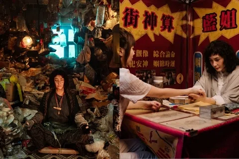何超仪在香港惊悚片《拾荒法师》饰演能收集意外身亡者灵魂，并引导他们步入轮回的“拾荒人”。（邵氏机构提供）