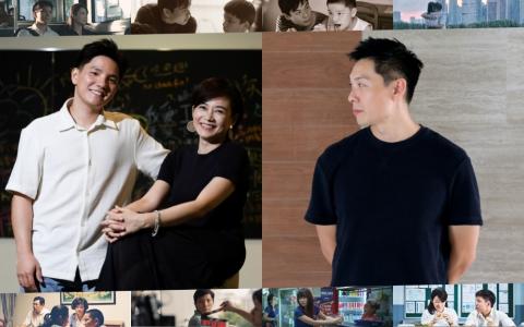 陈哲艺（右图）、杨雁雁（左图右）和许家乐用14年完成“成长三部曲”。（左图关俊威摄；右图龙国雄摄）